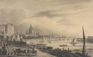 The City of London from Somerset House by Unknown artist