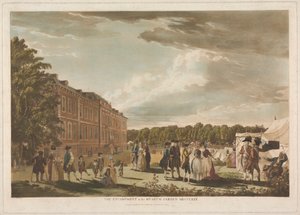 The Encampment in the Museum Garden by Unknown artist