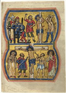 The Flagellation and The Crucifixion, from a Psalter by Unknown artist