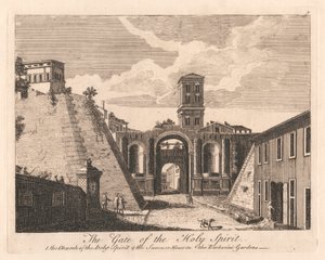 The Gate of the Holy Spirit: 1. the Church of the Holy Spirit 2. the Summer House in the Barbarini Gardens by Unknown artist