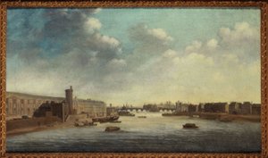 The Grande Galerie du Louvre, with the Porte Neuve, Pont-Neuf, Cite, Tour de Nesle and Quai Malaquais (circa 1640, between 1635 and 1645)