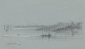 The Harbor at Southampton by Unknown artist