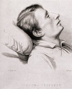 The Italian Poet Giacomo Leopardi on His Deathbed by Unknown artist