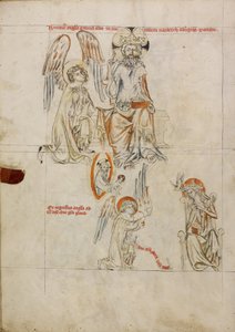 The Lord Sending out Gabriel; The Annunciation by Unknown artist