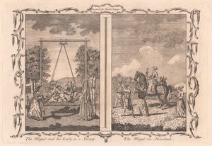 The Mogul and his Lady in a Swing / The Mogul on Horseback by Unknown artist