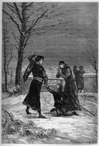 The Murder of Rutland by Lord Clifford - Edmund, Earl of Rutland is Killed by Lord Clifford at the Battle of Wakefield - Edmond Plantagenet Earl of Rutland by Unknown artist