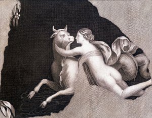 The Abduction of Europa - Engraving by Unknown artist