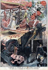 The Arrival in Vienna of Elisabeth de Wittelsbach by Unknown artist