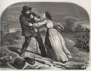 The Assassin of Martin Dumollard (1810-1862), 19th Century Serial Killer in Ain by Unknown artist