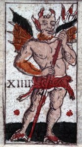 The Devil. 18th Century Tarot Game. Milan by Unknown artist