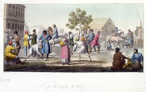 The game of svayky and babky, Russia by Unknown artist