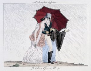 The informal umbrella - in Le Bon genre, no. 40, late 19th century by Unknown artist