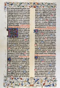The Latin Bible by Gutenberg with 42 Lines - 1455