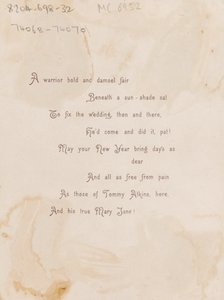 The Old Story for the New Year, New Year Card, 1885 circa by Unknown artist