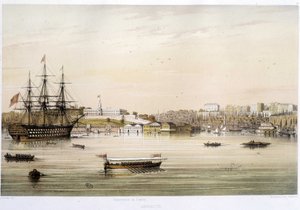 The port or Admiralty of Istanbul in the 19th century by Unknown artist