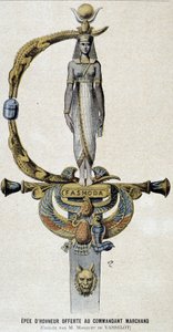 The Sword of Honor Offered to Commander Marchand - in Le Petit Journal of 28/05/1899 by Unknown artist