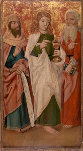 Three Apostles with Cross-Cutter, Chalice and Book