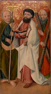 Three Apostles with Scepter, Scimitar and Cross by Unknown artist