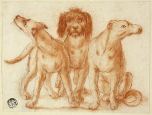 Three Dogs by Unknown artist
