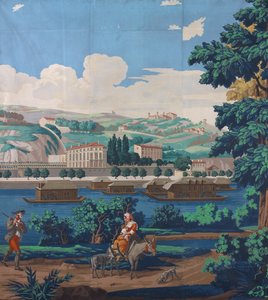 Three Joined Panels: The Views of Lyon