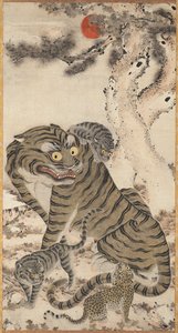 Tiger Family by Unknown artist