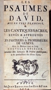 Title Page of David Psalms (1774) by Unknown artist