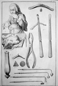 Trepanation of the Skull, Various Instruments by Unknown artist