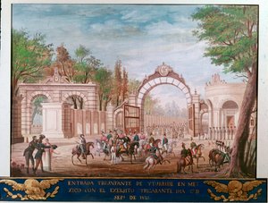 Triumphal entrance of Agustin Iturbide in Mexico City by Unknown artist