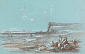 Two Fishermen on a Beach