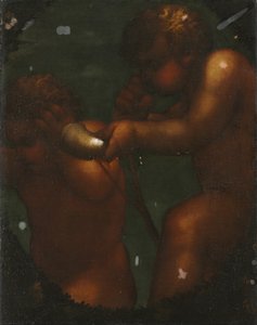 Two Putti by Unknown artist