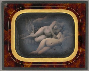 Two Women Embracing by Unknown artist
