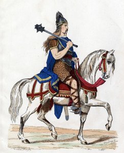 A Chief of the Franks - in Les Costumes civil et militaires des Francais dans travers les Siecles Paris F. Roy 1882 by Unknown artist