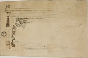 Unfinished Drawing of a Tomb