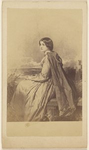 Unidentified Painting of a Woman Seated in a Cemetery by Unknown artist