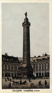 Vendome Column on the Place Vendome in Paris by Unknown artist