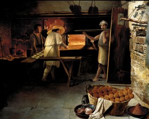 View from the Inside of a Bakery (18th Century) by Unknown artist