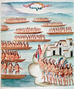 View of Tlatelolco Surrounded by the Lagoon, Mexico by Unknown artist