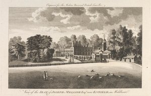 View of the Seat of Joseph Mellish, Esquire near Enfield in Middlesex, Outer Suburb - North by Unknown artist