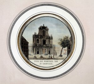View of the gate of St Gervais by Unknown artist