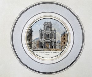 View of the gate of St Gervais by Unknown artist