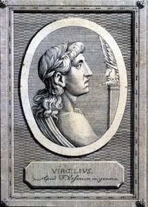 Virgil (70 - 19 BC), Latin poet. 18th century engraving. by Unknown artist