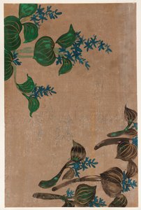 Water Plants with Blue Flowers by Unknown artist