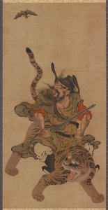 Zhong Kui on a Tiger