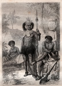 Natives of the Marquesas Islands - Voyage of Captain James Cook