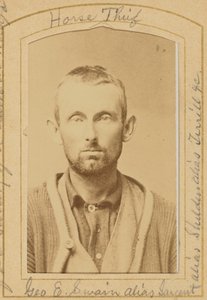 George E. Swain alias Sargeant, Horse Thief by Unknown artist/maker