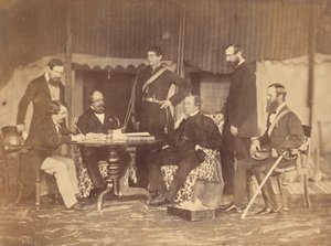 Group Portrait of Seven Men, India