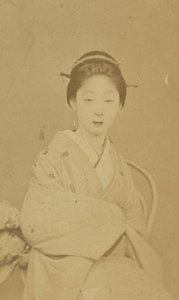 Seated Japanese Woman by Unknown artist/maker