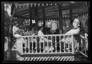 Simberg Family Having Coffee at the Pavilion of the White Villa