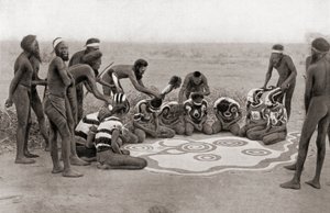 A Totemic Ceremony of the Warramunga Tribe, Australia by Unknown photographer