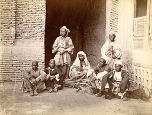 A family in Afghanistan, late 19th century